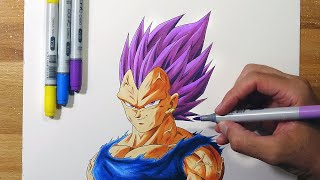 How To Draw Ultra Ego Vegeta