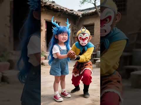 tiểu bạch tuyết lấy gậy của tôn ngộ không#shorts #ai #cartoon #disney #funny #bachtuyet #cosplay