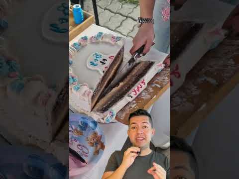 Así se logra partir un pastel de manera correcta.