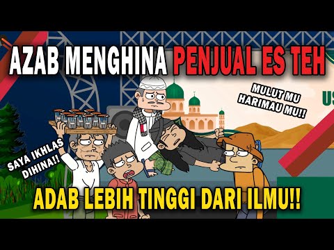 USTAD DZALIM MENGHINA PENJUAL ES TEH!! | ANIMASI AZAB #kartun