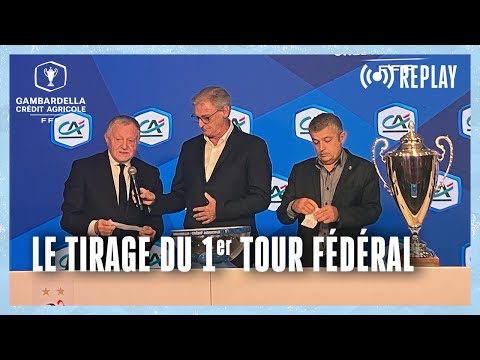 Le tirage du 1er tour Fédéral en replay I Coupe Gambardella-Crédit Agricole 2025-2026