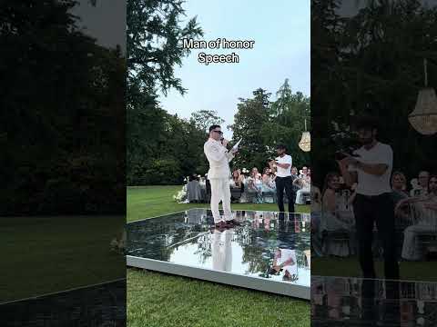 This Man of Honor’s Speech Was an Emotional Rollercoaster #manofhonor #weddingday #weddingpseech