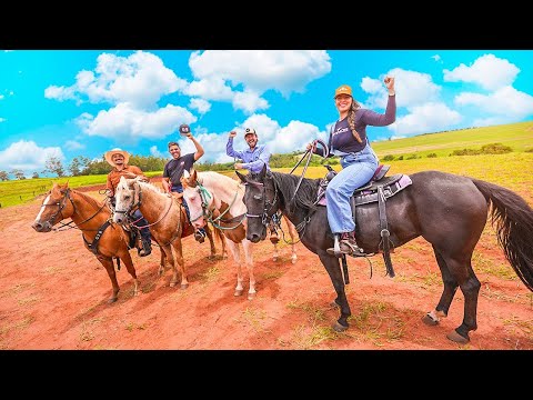 PRIMEIRA CAVALGADA NA NOVA PISTA DE CAVALOS COM MEUS AMIGOS