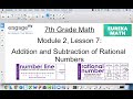 Rational Numbers and Operations
