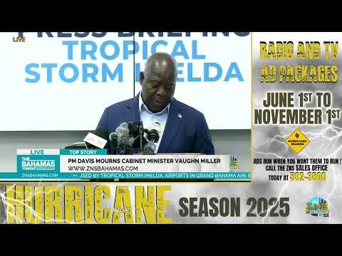YouTube video thumbnail: PM Davis Mourns Cabinet Minister Vaughn Miller