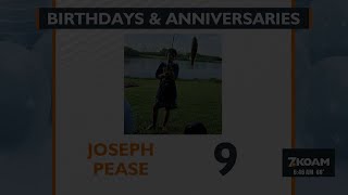 Aug. 31 & Sept. 1 - Birthdays & Anniversaries
