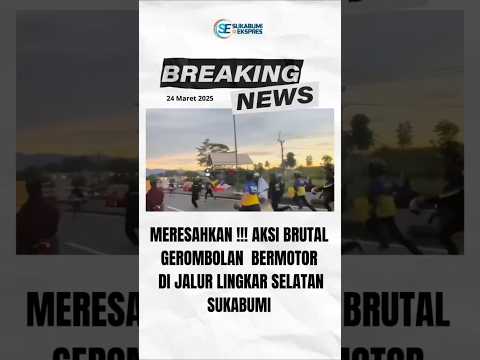 Kelompok Geng Motor Brigez Terlibat Bentrok di Jalan Lingkar Selatan Kota Sukabumi #sukabumi