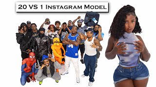 20 Guys VS 1 Instagram Model