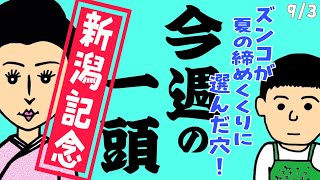 【スナックズンコ】今週の一頭　9/3『新潟記念G3』