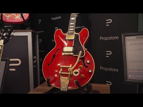 YouTube video thumbnail: Oasis 'Break-up Guitar' Leads London Music Memorabilia Auction