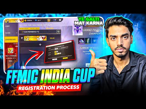 HOW TO REGISTER IN FREE FIRE MAX INDIA CUP 2025😍 | FREE FIRE INDIA CUP ME REGISTRATION KAISE KARE