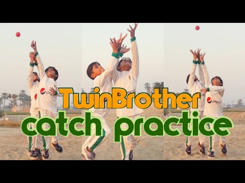 Twin Brother catch practice in village 7 years old kids amazing skills master