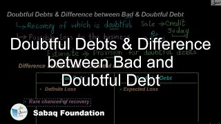 Doubtful Debts & Difference between Bad and Doubtful Debt