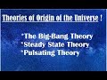 Big Bang and Steady State Theories