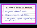 Properties of Magnets