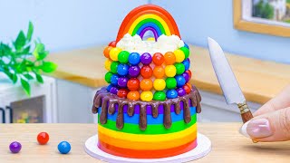 Mini Rainbow Cake Recipe With Chocolate | 1000+ Sweet Miniature Cooking Rainbow Cake by Lotus Cakes