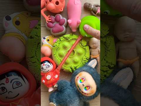 Kinetic Sand Popit Fidget! ⭐️⭐️⭐️ #satisfying #squishy #kineticsand #labubu #popit #asmr #shorts