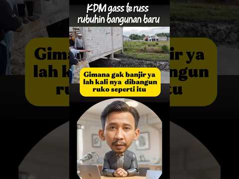 gimana gak banjir sungai jadi ruko #bekasi #banjir #kdm