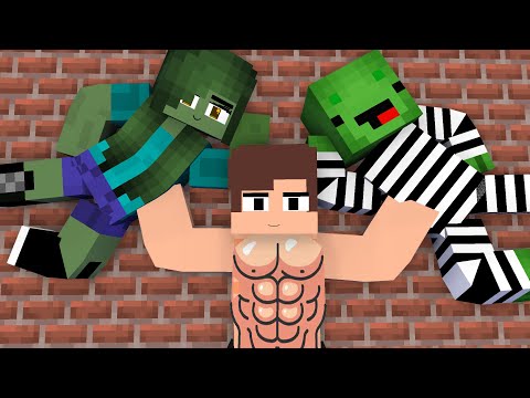 MAIZEN : JJ Become Stronger Teacher Monster School - Minecraft Funny Animation JJ & Mikey
