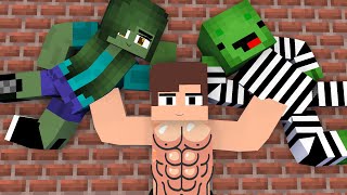 MAIZEN : JJ Become Stronger Teacher Monster School - Minecraft Funny Animation JJ & Mikey
