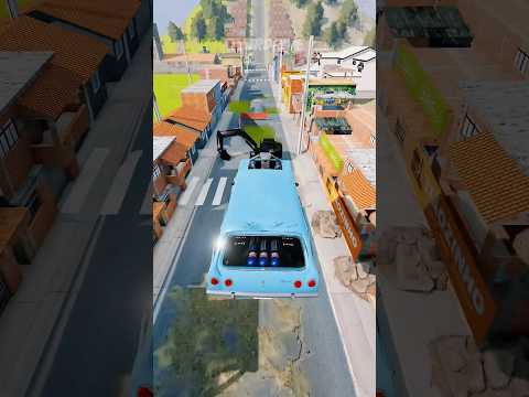 A Prefeitura foi longe de mais agora! 🤣😱 #automobile #beamngshorts #familia