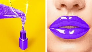 익스트림 메이크업 해킹 💄 | 123 GO의 뷰티 제품을 학교에 몰래 반입하는 방법!