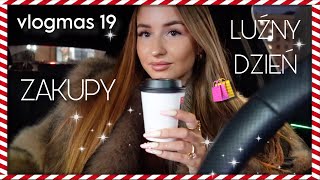 LUŹNY DZIEŃ ZE MNĄ | MINI ZAKUPY | VLOGMAS 19