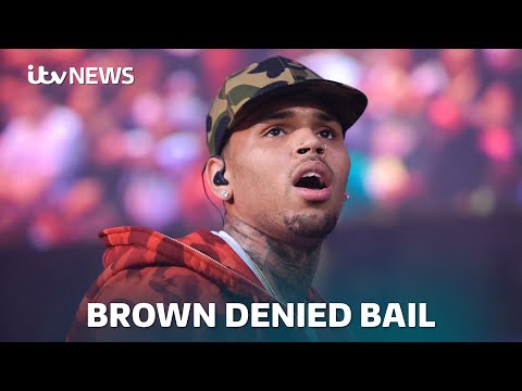 Chris Brown has been denied bail after ‘bottle attack’ court appearance | ITV News