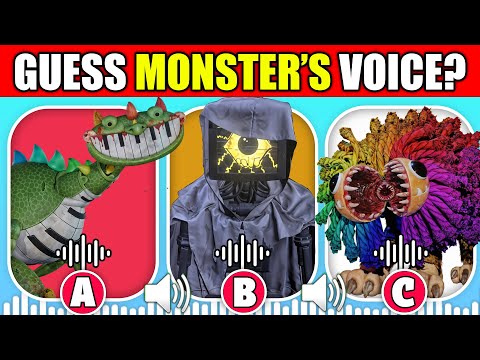 Guess the Monster's VOICE?! | POPPY PLAYTIME CHAPTER 4 | Pianosaurus, Yarnaby, The Doctor