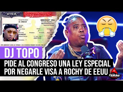 DJ TOPO PIDE AL CONGRESO UNA LEY ESPECIAL POR NEGARLE VISA A ROCHY DE EEUU (EL DESPELUÑE)