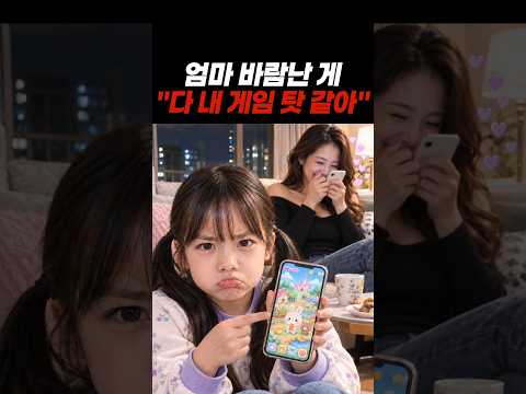 엄마 바람난 게, "다 내 게임 탓 같아"