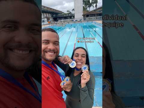 Meu primeiro campeonato de natação 🥈 #natacao #vlog #fitness  #campeonato #vlogger #youtubevlog