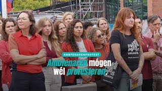 Ambtenaren mogen wel protesteren.