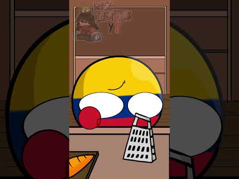 Cuando Colombia quiere cocinar #countryballs #flipaclip #humor