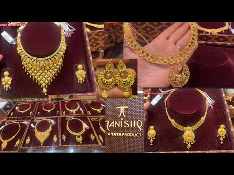 Tanishq Bridal Necklace Designs  with wt & Price |pure 22ct gold necklace |heavy gold necklaces