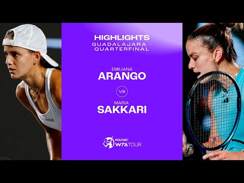 Emiliana Arango vs. Maria Sakkari | 2023 Guadalajara Quarterfinal | WTA Match Highlights