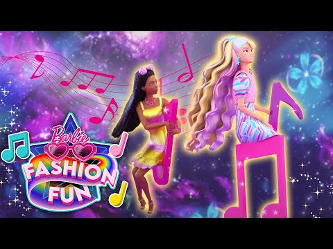 Barbie & Barbie fliegen auf magischen Musiknoten und retten den Tag! | Barbie Modespaß