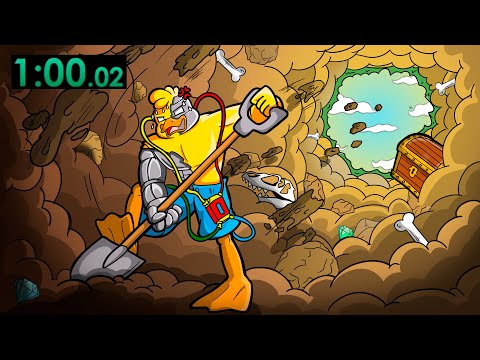 INTENTÉ HACER SPEEDRUN del JUEGO de EXCAVAR en mi JARDÍN