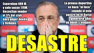 ¡BOMBAZO! | FLORENTINO PIERDE El 60% DE LOS INGRESOS DEL BERNABEU Y NECESITA VENDER EL 5% DEL CLUB