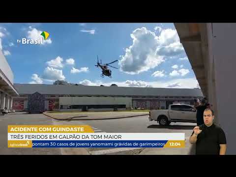 SP | Acidente com guindaste deixa três feridos em galpão da Tom Maior