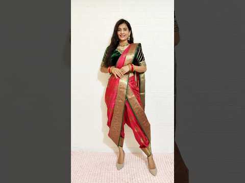dhoti saree drape#sareedrapping #saree #rekhamishra