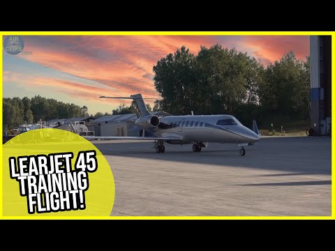 Rare Instruments Split-Screen! Learjet 45 Landing Into Saint Hubert, Montreal! [AirClips]