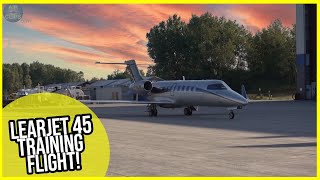 Rare Instruments Split-Screen! Learjet 45 Landing Into Saint Hubert, Montreal! [AirClips]