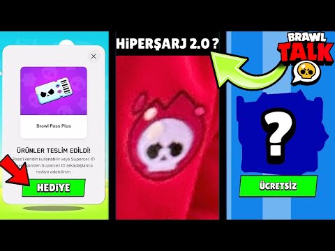 Brawl Talk📣 HERKESE ÜCRETSİZ ÖDÜLLER🎁 HİPERŞARJ 2.0🔥 HEDİYE BRAWL PASS🎁 Brawl Stars