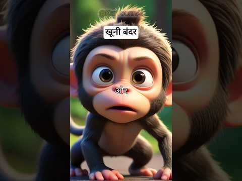 खूनी बंदर #shorts #ai #new #story #trending #viral #shortvideo #cartoon #shortsfeed #short