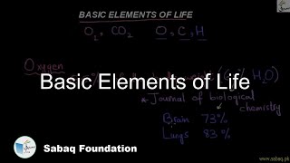 Basic Elements of Life