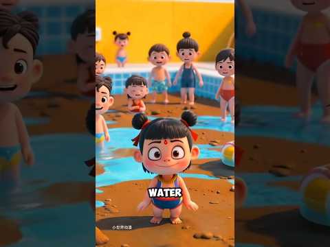The girl got angry because they stole the water from the pool 😲