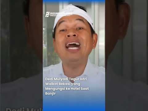 Dedi Mulyadi Tegur Istri Walkot Bekasi yang Menungsi di Hotel saat Banjir #shortvideo#bekasi