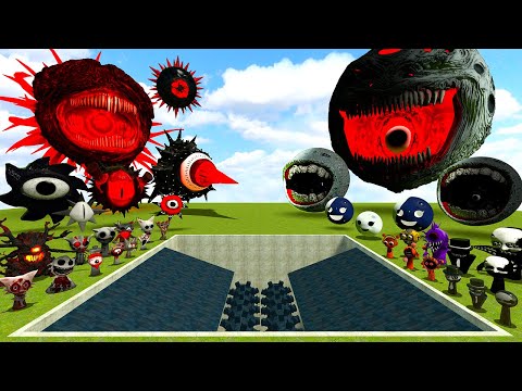 💥 BIG HOLE SHREDDER MR SUN vs MOON SPRUNKI FAMILY EVOLUTION SPARTAN KICKING in Garry's Mod