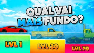 BeamNG | Qual CARRO vai mais FUNDO na ÁGUA?